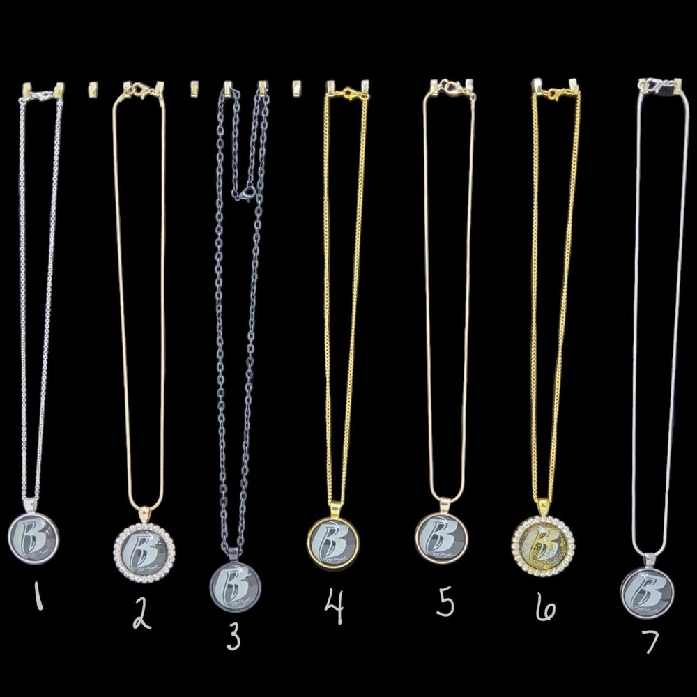 Ruff Ryder Pendant Chain Hip Hip Necklace Handmade Gold Tone Silver Tone Black